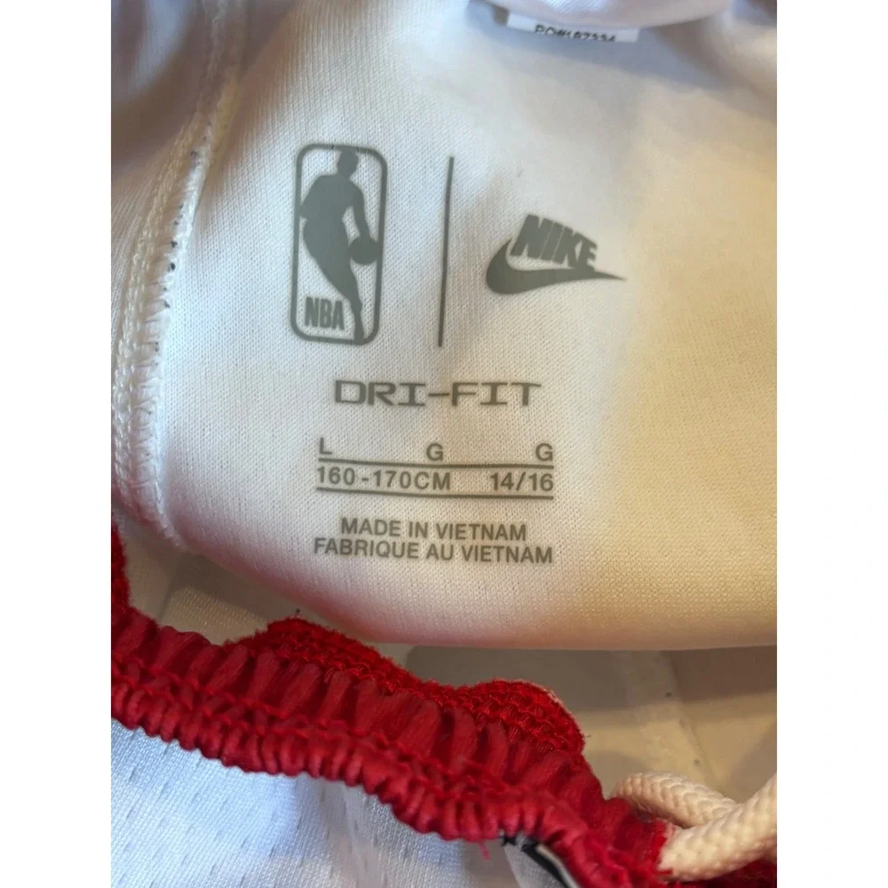 Nike Vancouver Grizzlies NBA Hardwood Classics White Mesh Shorts Mens L 14/16